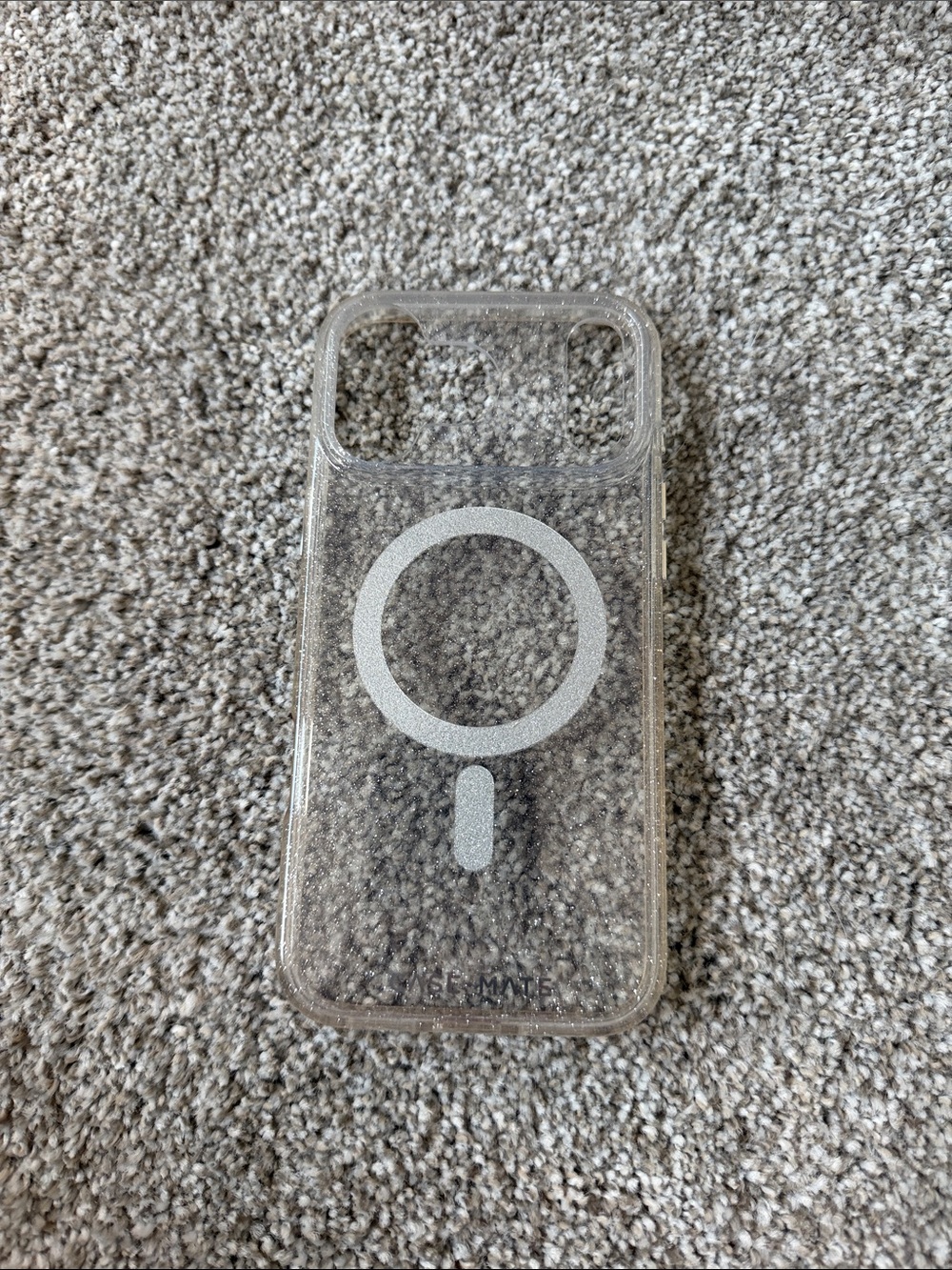 Case mate Clear MagSafe Compatible Phone Case - Transparent with glitter NWOT